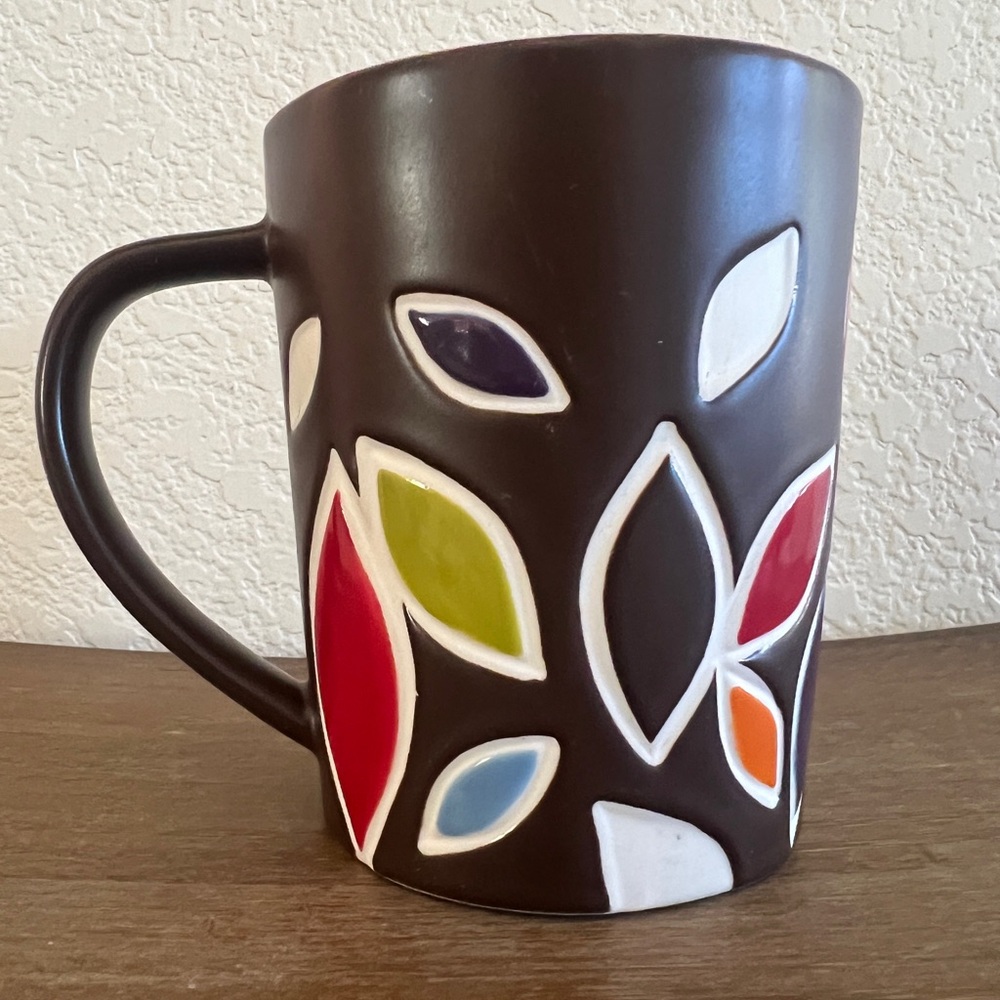 2010 Starbucks Colorful Leaves New Bone China Coffee Mug